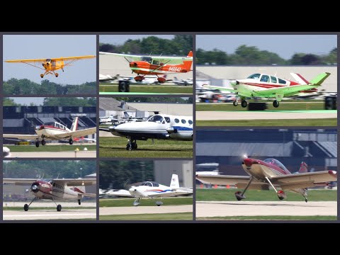 EAA AirVenture 2021 Sunday Runway 27 Arrivals! Oshkosh 2021 [4K Video]