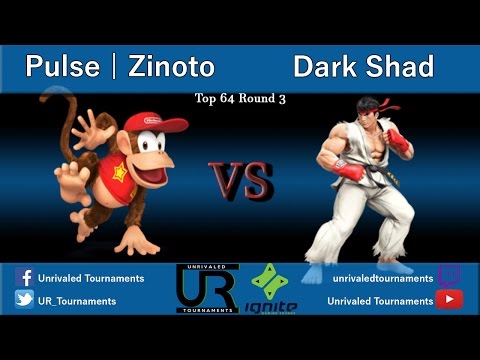 Southern Ohio Smash  Top 64 Round 3 - Pulse | Zinoto (Diddy Kong) vs Dark Shad (Ryu)