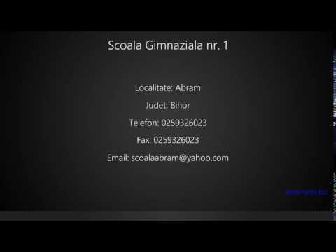 Scoala Gimnaziala nr. 1 Abram