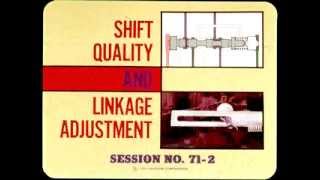 Chrysler Master Tech - 1971, Volume 71-2 Shift Quality and Linkage Adjustment