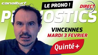 emission video des courses turf pmu du Mardi 3 février 2026