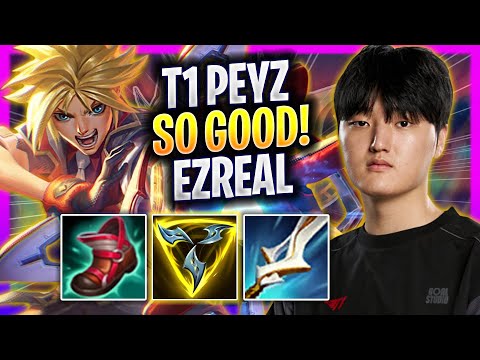 T1 PEYZ IS SO GOOD WITH EZREAL! - T1 Peyz Plays Ezreal ADC vs Yunara!