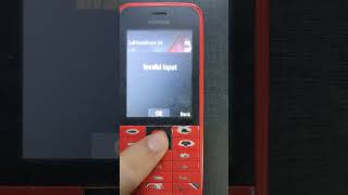 How to remove invalid input in nokia fone
