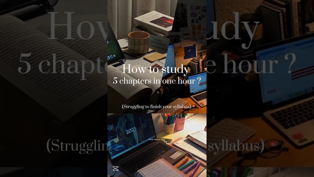How to study 5 chapters in one hour?🥹💔💯 #study #studymotivation #exam #howto #trending