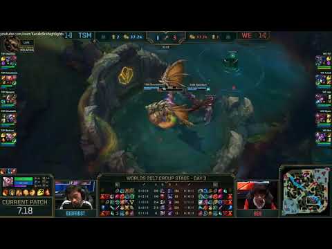TSM vs WE Highlights S7 World Championship 2017 Group D Day 3 Game 1 - Team Solomid vs Team WE