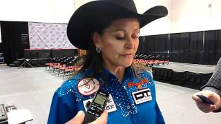 Pt 1/2 Lisa Lockhart Round 9 NFR '11 Barrel Racing winner 13.79