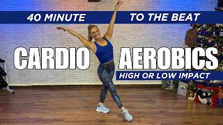 Download lagu 40 Min High or Low Impact Aerobics Workout - To the Beat Cardio with Great Music! mp3