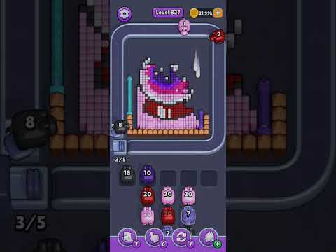 Pixel Flow Level 827 Walkthrough