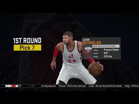 NBA 2K16: MyLeague: 2016 NBA Draft (Fictional)