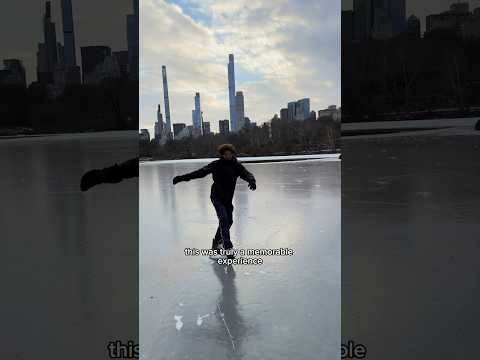 Ice Skating Central Park Lake Day 7 (FELL IN)