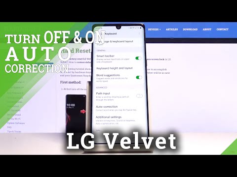 How to Enable Auto Correction Options on LG VELVET – Turn On Auto Correction