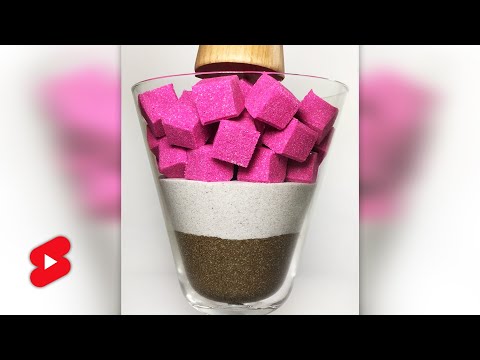 Ice Cream Drop and Squish Kinetic Sand ASMR #shorts