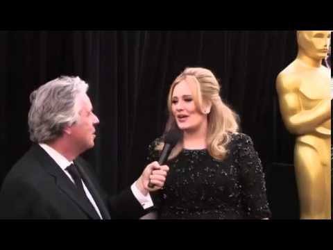 Adele Oscars 2013 Backstage Red Carpet Interview