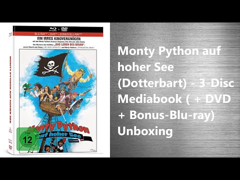 Monty Python auf hoher See (Dotterbart) - 3-Disc Mediabook ( + DVD + Bonus-Blu-ray) Unboxing