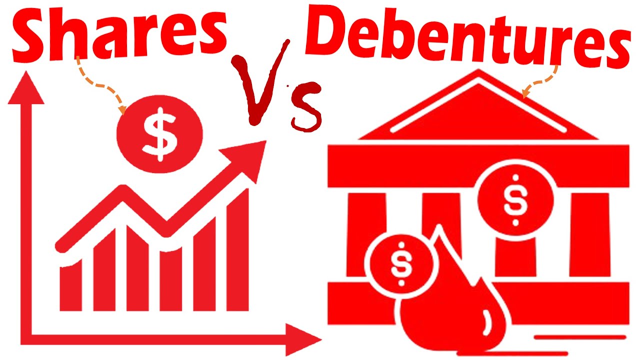 Differences between Shares and Debentures.