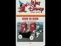 Closing To Kids Is Kids Starring Donald Duck 1983 VHS