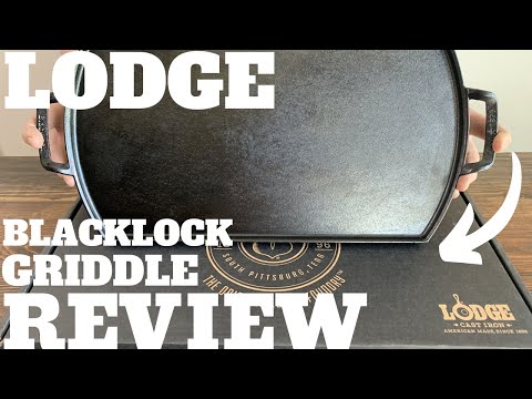 Lodge Seasoned Cast Iron Square Griddle - 11 Inches - Durable Pan - Cast Iron Cookware for Pancakes, Eggs, Bacon & Grilling Favorites video review thumbnail