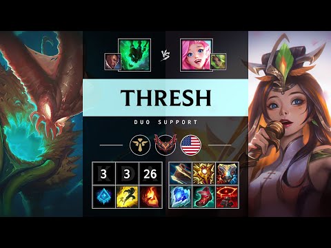Thresh Support vs Seraphine - NA Grandmaster Patch 14.23