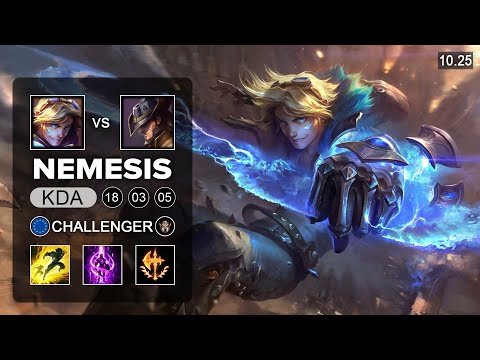 Nemesis Ezreal Mid vs Twisted Fate - EUW Challenger Patch 10.25