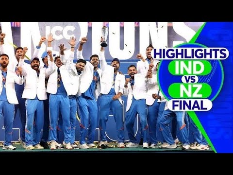 CHAMPION TROPHY 2025 IND VS NZ HIGHLIGHTS [FINAL]