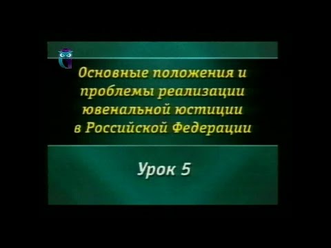 Урок 5. Криминологическая характеристика преступности несовершеннолетних