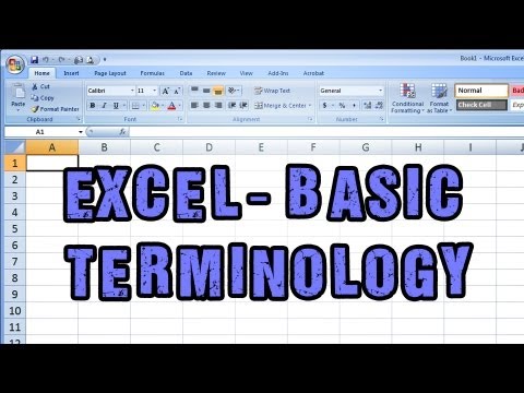 Introduction to Microsoft Excel - Basic Terminology