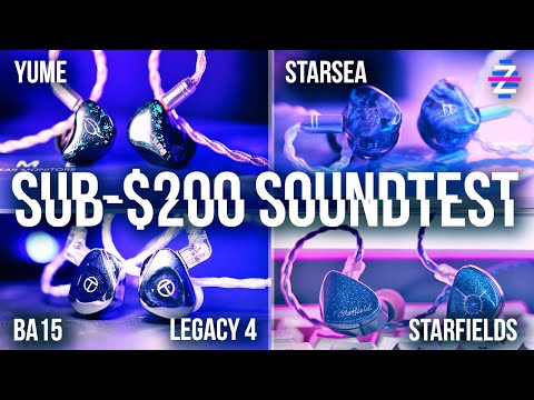 $200 SOUNDTEST SHOOTOUT! - SeeAudio Yume, TRN BA15, Legacy 4, Tri Starsea, Moondrop Starfields