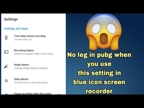 Best setting in blue icon screen recorder for R2😯😱👍