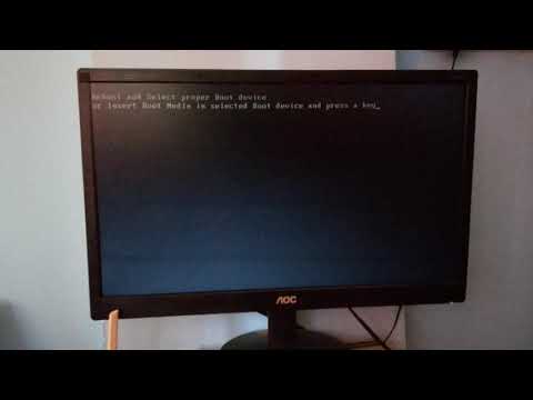 Reboot and select proper boot device issue - Fix