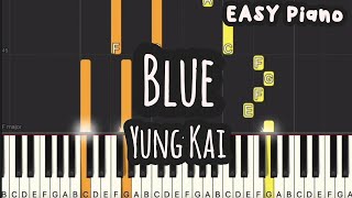Download lagu Yung Kai - Blue (Easy Piano, Piano Tutorial) Sheet mp3