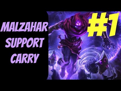 How to Carry as Malzahar Support #1 -- Only Support to Diamond Series -- League of Legends
