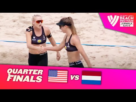 Hughes/Kolinske vs. Stam/Schoon - Quarterfinal Highlights Jurmala 2022 #BeachProTour