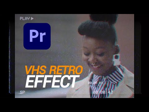 VHS Retro Effect Premiere pro Tutorial - How To Get The old Camcorder video Look