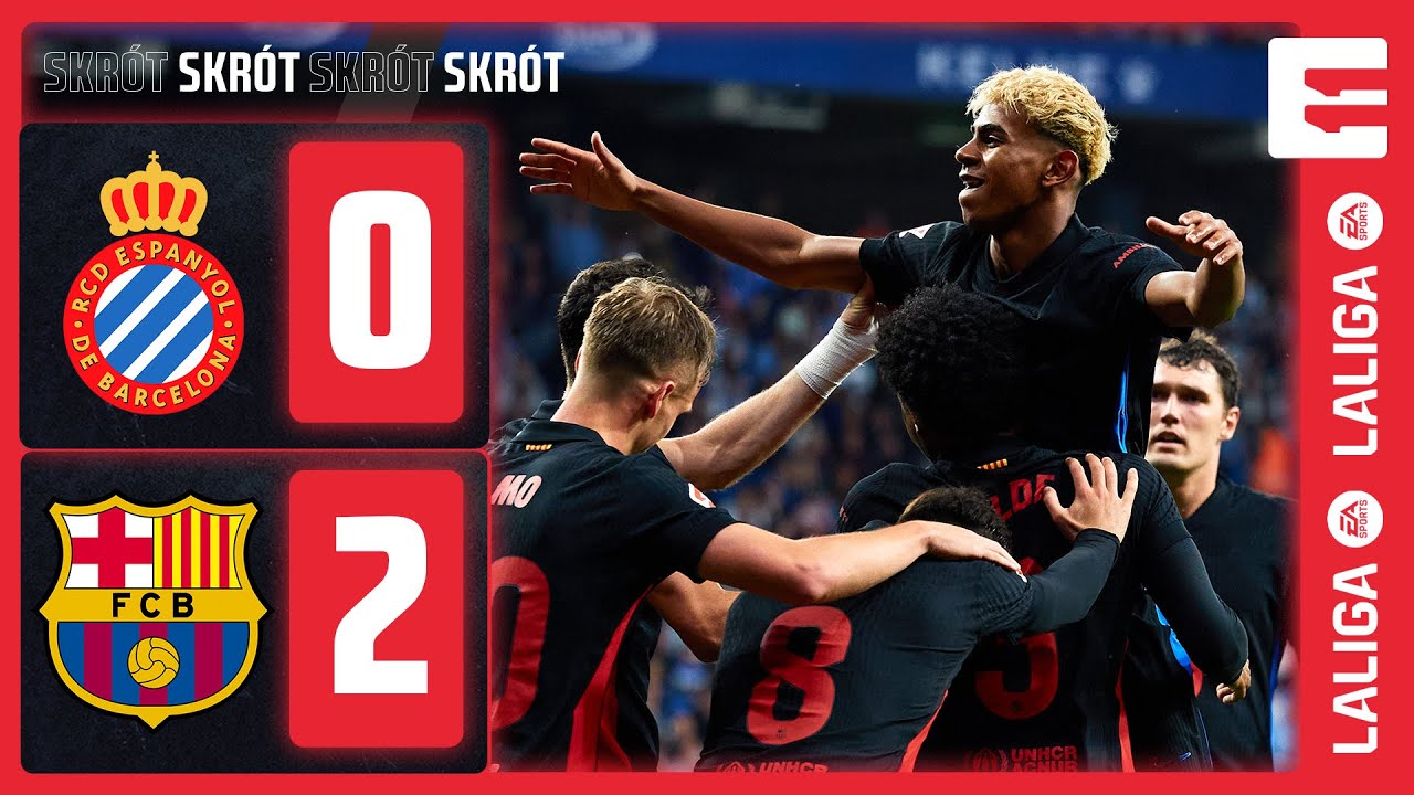 BARÇA MISTRZEM! CUDOWNY GOL LAMINE YAMALA | SKRÓT MECZU Z ESPANYOLEM