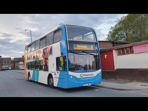 MAXED OUT SHIFTING: Route 3 | NK57DWX/19211 - Stagecoach North East: Dennis Trident 2/ADL Enviro 400