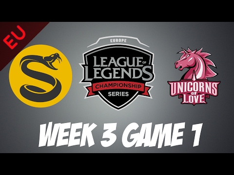 Splyce vs. Unicorns Of Love | Game 1 | HIGHLIGHTS | EU LCS W3D1 2017 Spring split