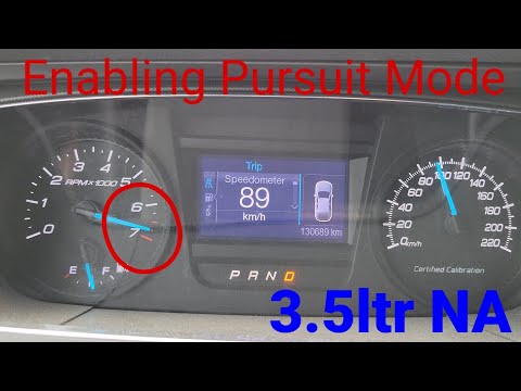 Pursuit Mode on My 2013 Police Interceptor Sedan 3.5NA AWD.