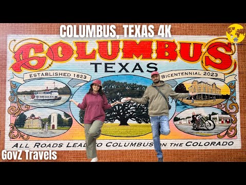 This Tiny Texas Town Has More History Than You'd Expect |Columbus Texas 4k #columbus #4k #TEXAS