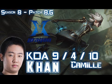 KZ Khan CAMILLE vs JAX Top - Patch 8.6 KR Ranked