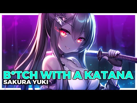 [Nightcore] B*tch With a Katana (Villain • Female Vocals) [Lyrics]