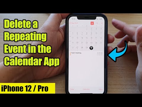 iPhone 12: How to Delete a Recurring/Repeating Event in the Calendar App
