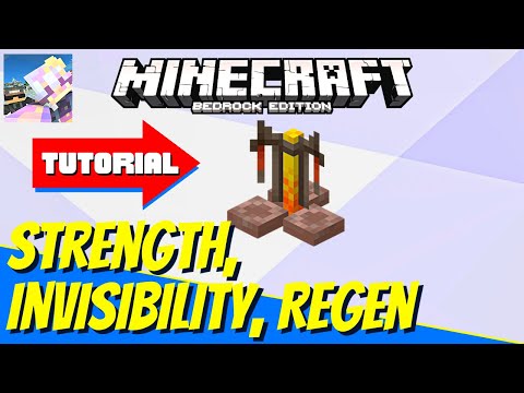 Minecraft BREWING STAND Magic | Learn INVISIBILITY, STRENGTH AND REGEN Potions