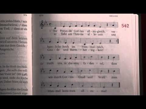 542 - Ihr Freunde Gottes allzugleich