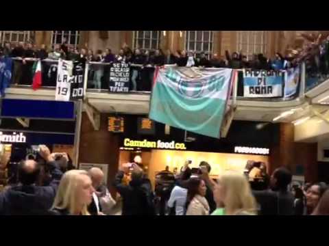 Lazio fans,Liverpool street London