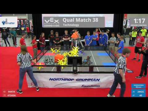 2017 VRC Tech Q38 - 9447A 47243A vs 2442C 45 - 13 to 29