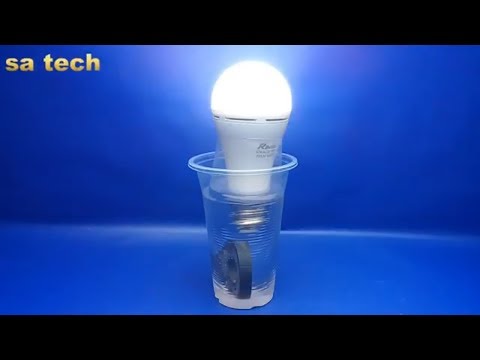 Free energy light bulbs Amazing with salt water & magnets - Experiment at home