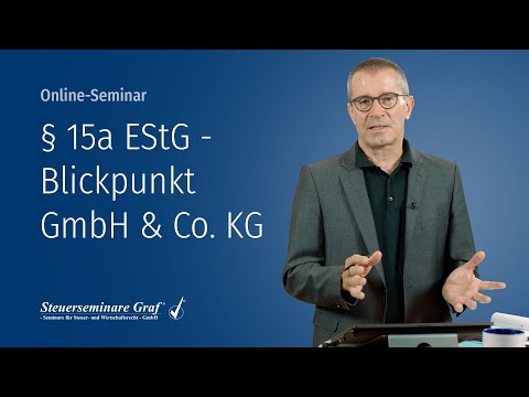 § 15a EStG in der Praxis - Blickpunkt GmbH & Co. KG | Vorschau Online-Seminar
