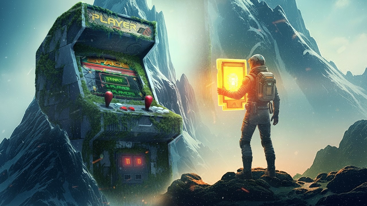 Creating a Surreal Arcade World in Photoshop (AI Stock Images), The Lost Level