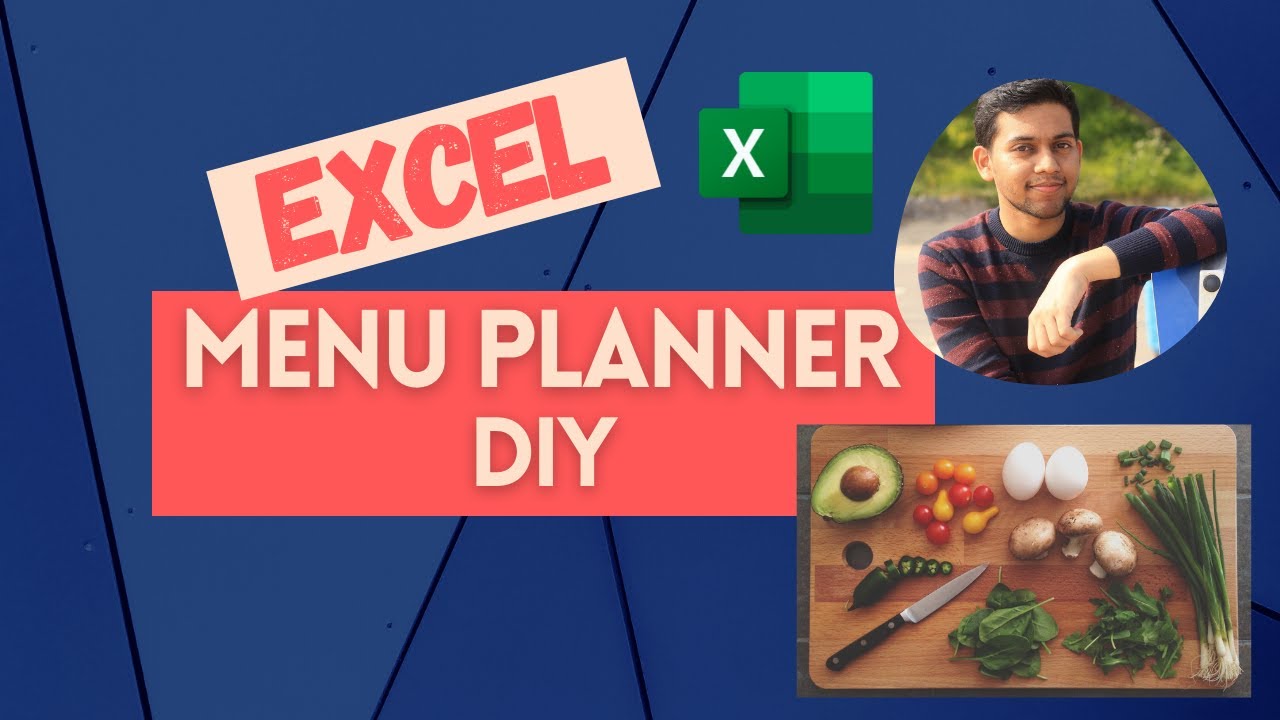 Excel Marathon - Menu & Shopping Planner DIY (Step by Step Tutorial)