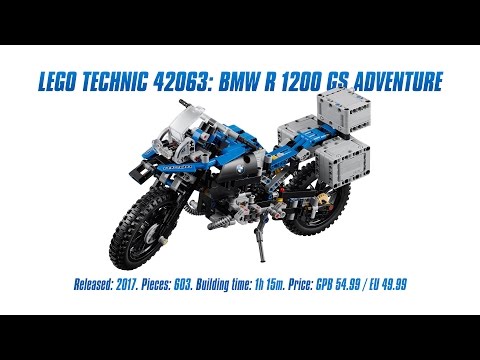 Vidéo LEGO Technic 42063 : BMW R 1200 GS Adventure